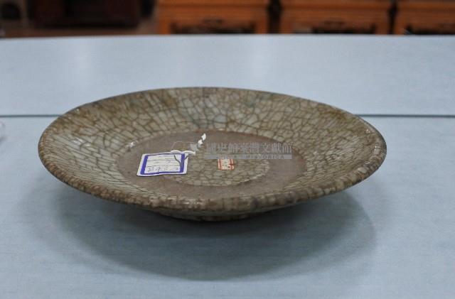 仿哥窯網狀紋開片小型盤藏品圖，第2張