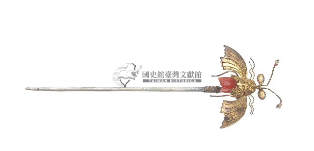 金屬製昆蟲圖形髮釵藏品圖，第2張
