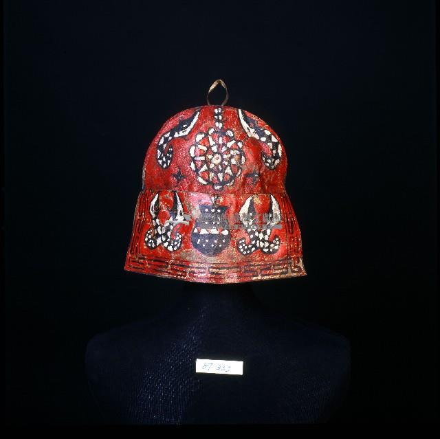 魯凱族皮帽藏品圖，第2張