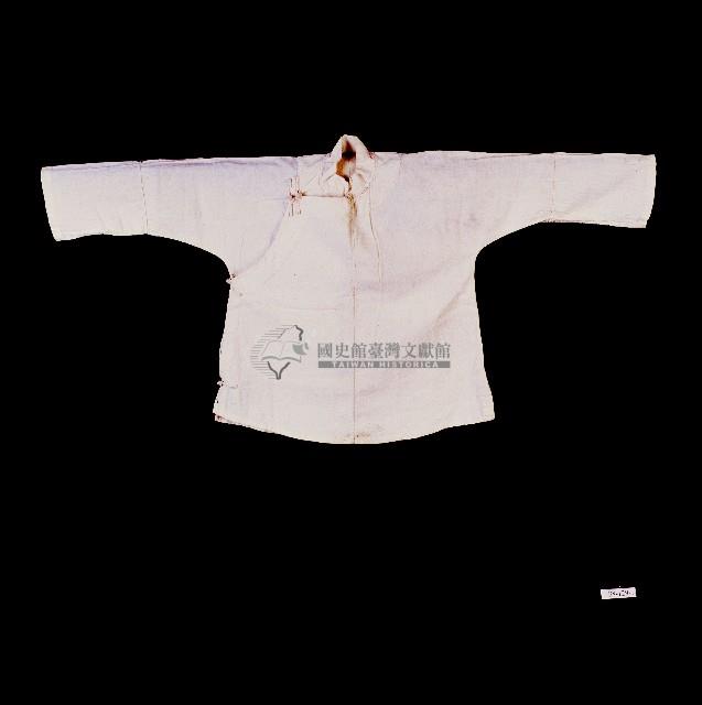 臺灣漢人族群女性白色立領大襟衫藏品圖，第2張