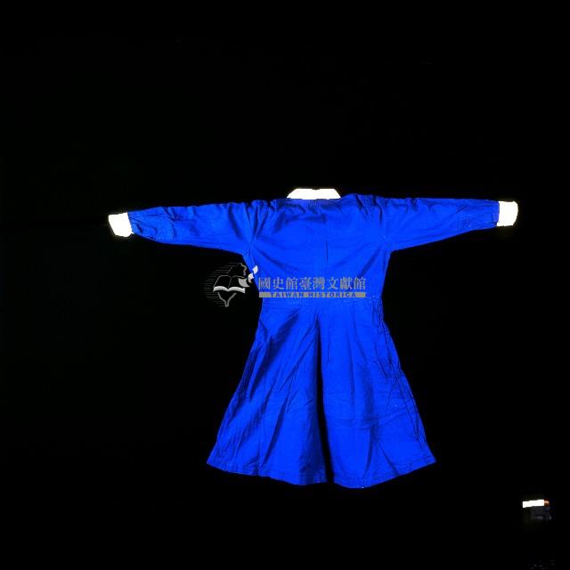 臺灣女性寶藍色翻領連身洋裝高校校服藏品圖，第2張