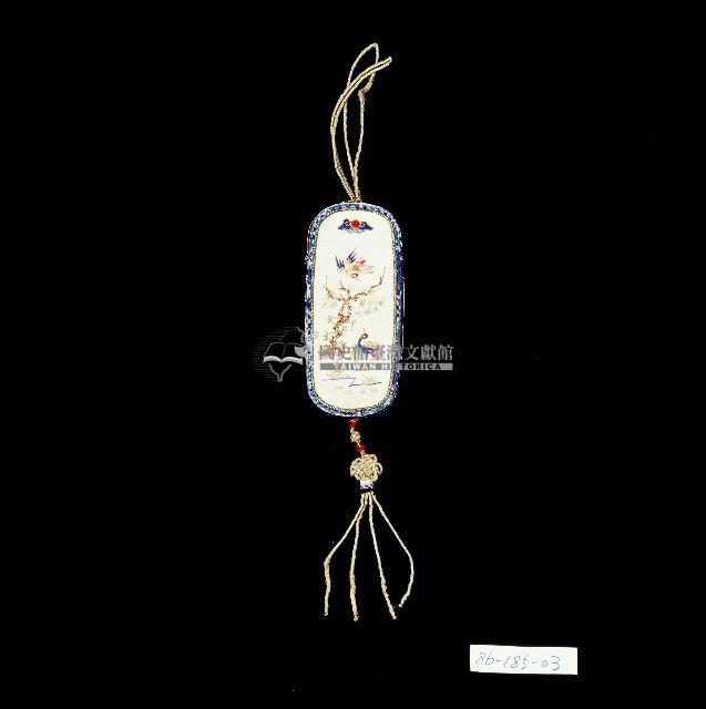 白色繡字眼鏡袋藏品圖，第2張