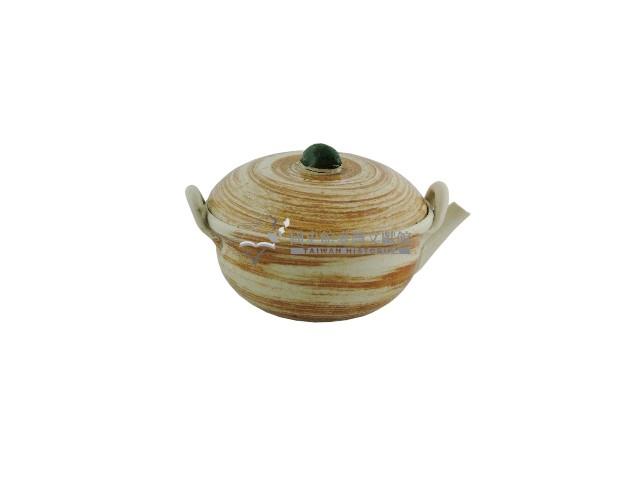 褐釉蓋碗壺藏品圖，第2張