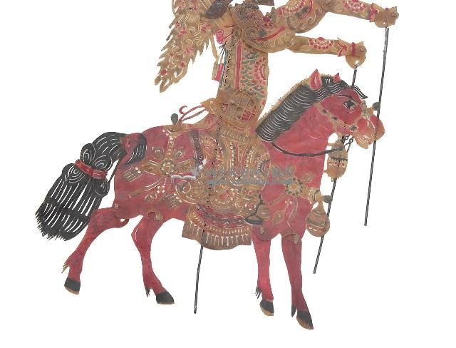 皮影戲偶乘馬人像樣式藏品圖，第2張