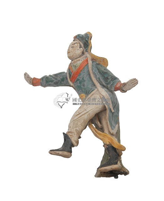 帶帽藍衣男性交趾陶藏品圖，第2張
