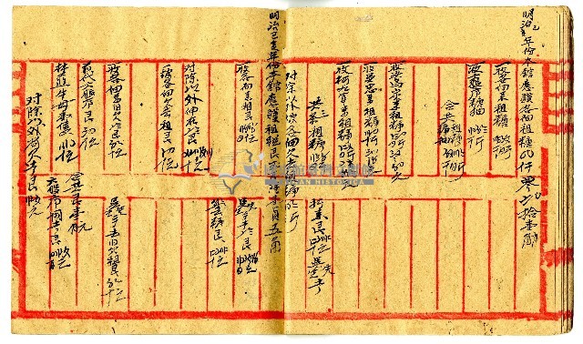 明治三十三年佃戶帳簿藏品圖，第12張