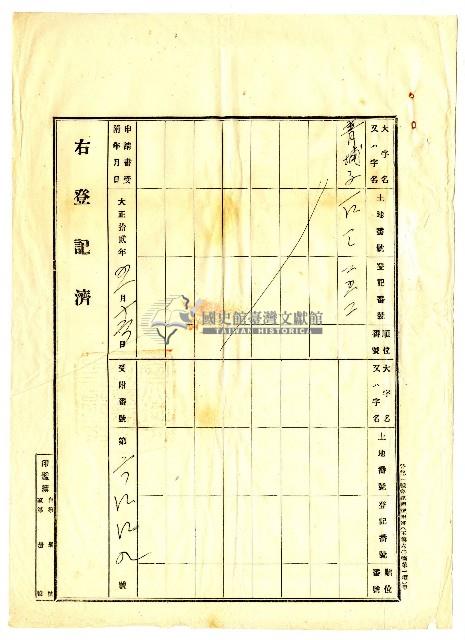昭和九年陳承燦共有權賣渡證書藏品圖，第12張