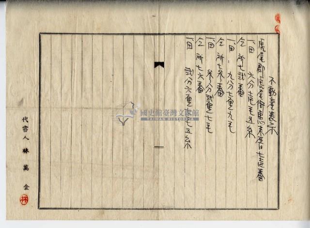 昭和十四年林榮貴賣買契約書藏品圖，第12張