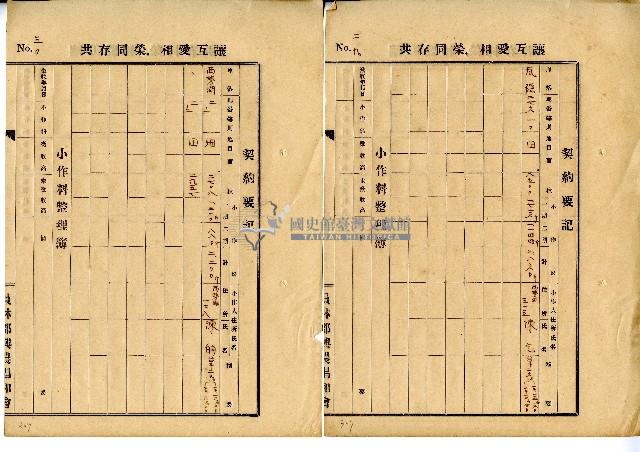 昭和四年陳奇灶家族土地賃貸借契約書□藏品圖，第12張