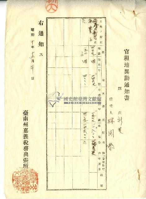 昭和十年官租地共貸解除證明藏品圖，第36張