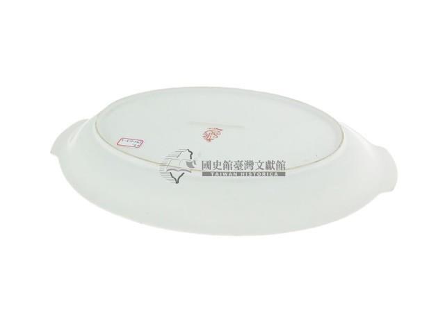 彩繪印花折枝花卉紋橢圓形盤（多組）藏品圖，第6張