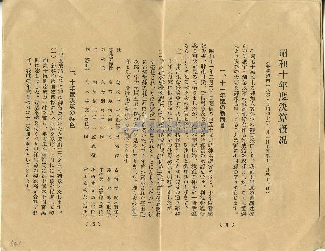 昭和十一年度帝國生命保險株式會社決算概況藏品圖，第6張