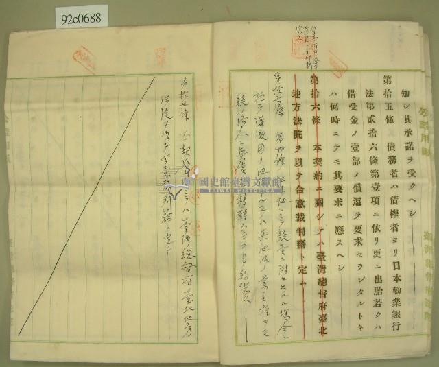債權消滅證及年賦償還金貸借契約書正本藏品圖，第6張