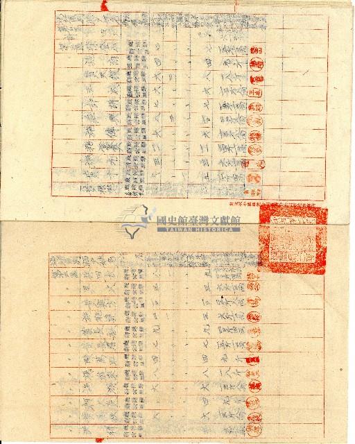 民國三十六年鹿港場春季塩民恩塩清單藏品圖，第6張
