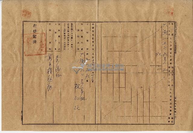 大正二年業主權保存登記申請書藏品圖，第7張