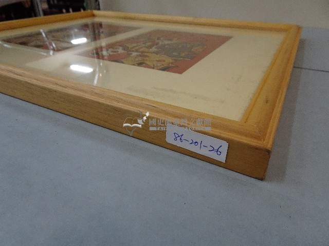 裱框門神年年添丁日日進財彩繪藏品圖，第7張
