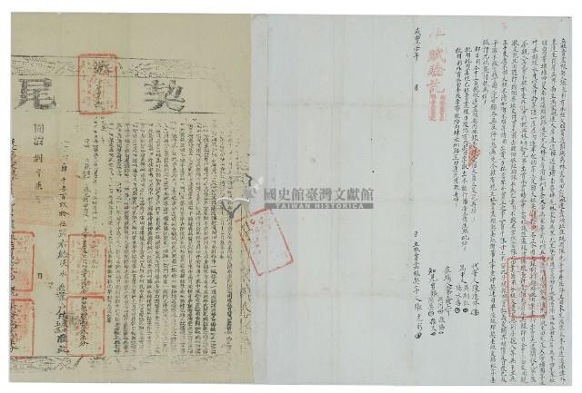 咸豐七年張光彩立杜賣盡根契藏品圖，第3張