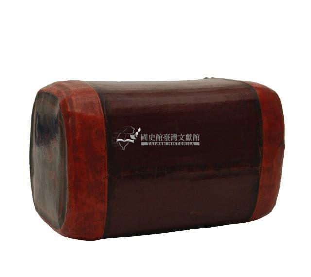 深紅竹製單人皮枕藏品圖，第3張