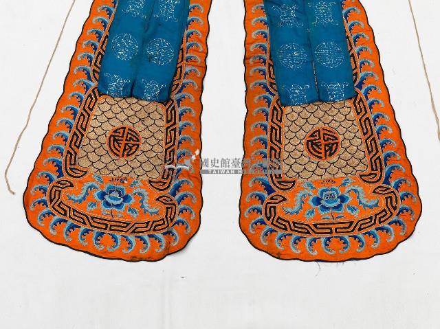 橘底藍色傳統字樣佩飾藏品圖，第3張