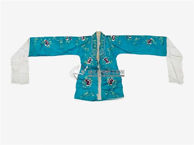 淺藍色紫花戲服藏品圖，第1張