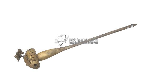 臺灣漢人族群鎏金髮簪藏品圖，第1張