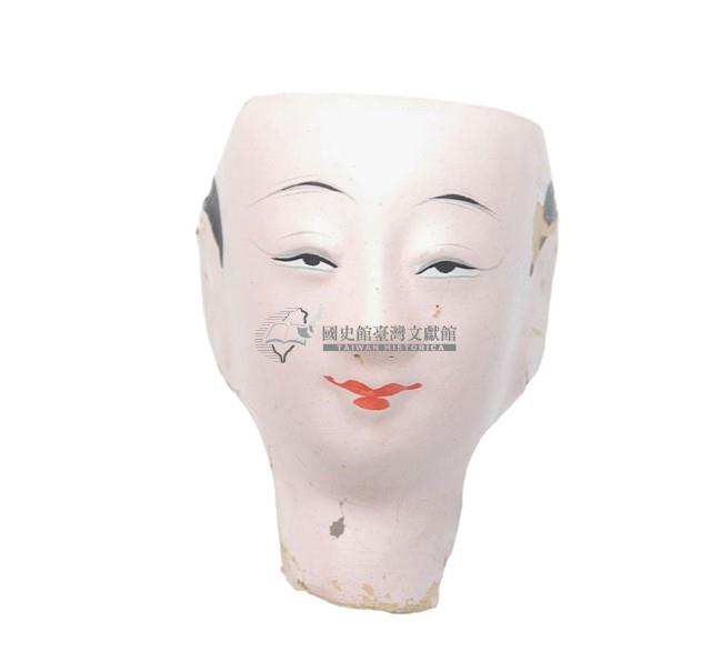 紙紮人臉孔紙糊面具藏品圖，第1張