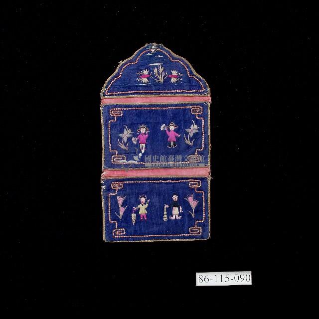 臺灣漢人族群男性褡褳錢袋藏品圖，第1張