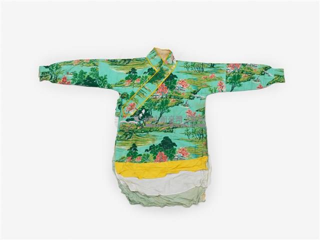 綠色風景圖案套裝藏品圖，第1張