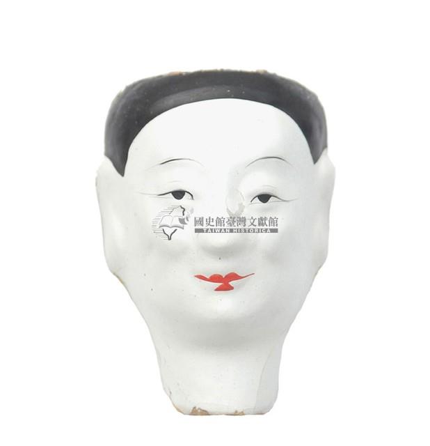 紙紮人臉孔紙糊面具藏品圖，第1張