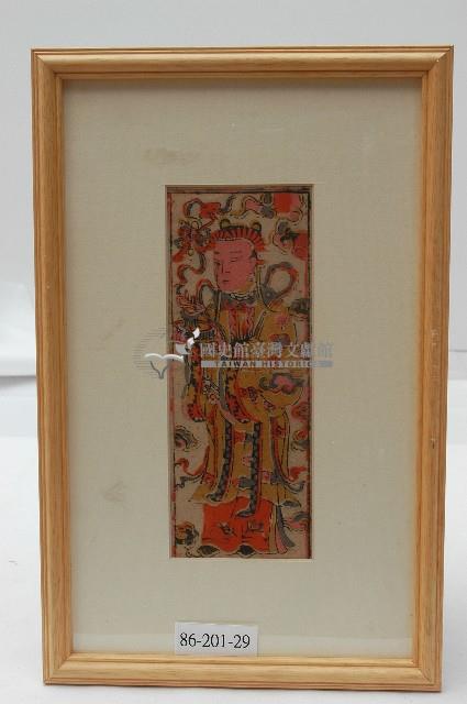 侍女門神有框版畫藏品圖，第1張