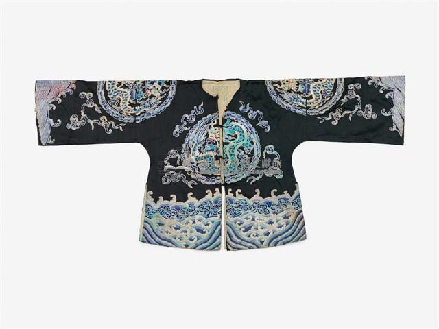 黑底龍紋短擺戲服藏品圖，第1張