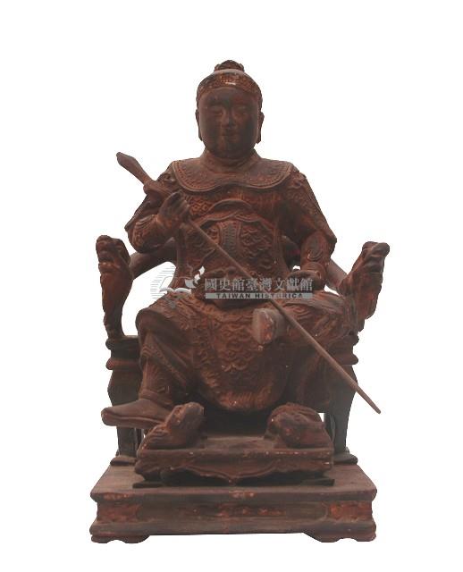 木雕二郎神楊戩神像藏品圖，第1張