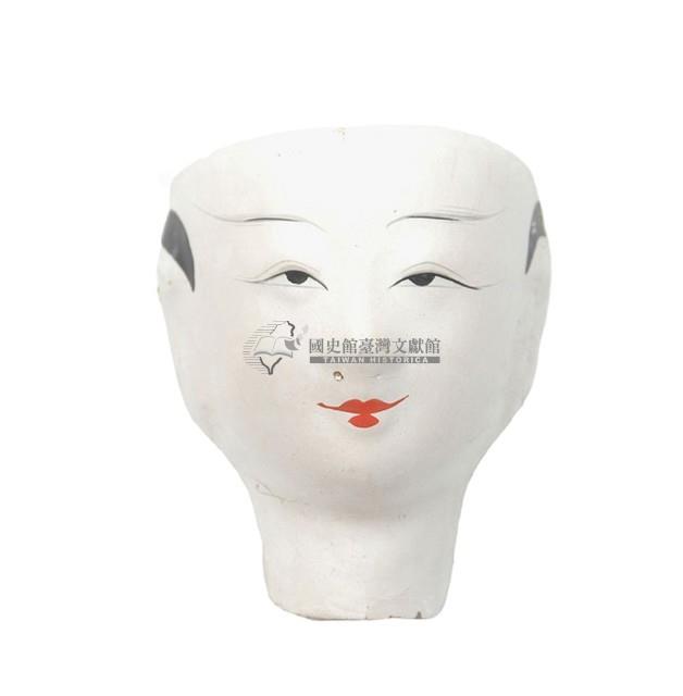 紙紮人臉孔紙糊面具藏品圖，第1張