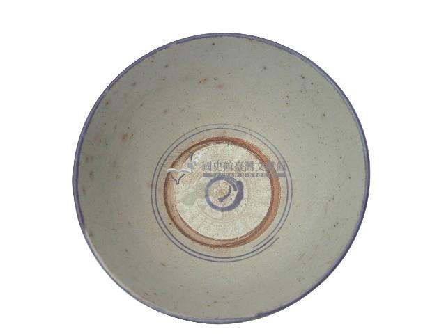 青花白描鳳凰紋碗藏品圖，第1張