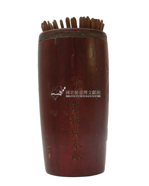 木製籤筒藏品圖，第1張