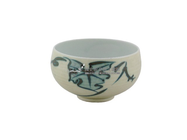 白地綠釉荷葉紋瓷杯藏品圖，第1張