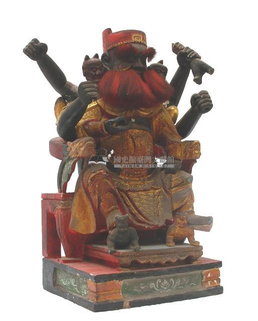 護國尊皇 木雕伏魔尊者像-國史館臺灣文獻館-藏品資料-19940010658