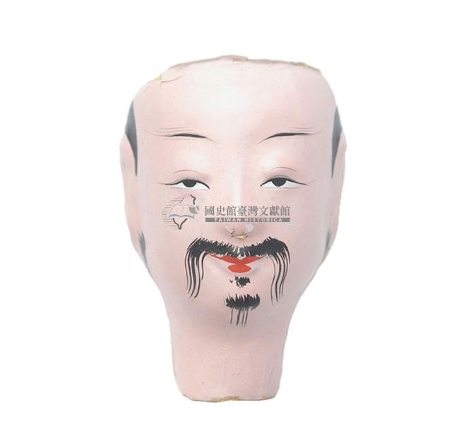 紙紮人臉孔紙糊面具藏品圖，第1張