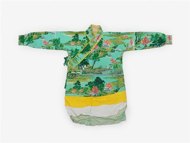 綠色風景圖案套裝藏品圖，第1張