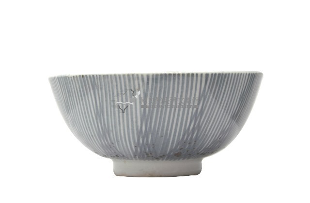 青花線紋鳥紋碗藏品圖，第1張
