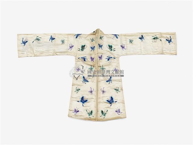 乳白色蝴蝶長擺戲服藏品圖，第1張