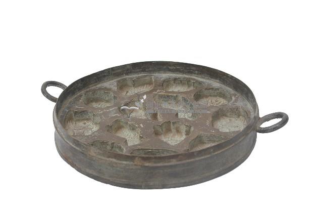 鐵製各類造型糕點圓型模具盤藏品圖，第1張