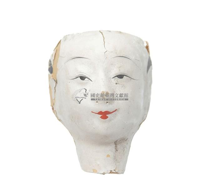 紙紮人臉孔紙糊面具藏品圖，第1張