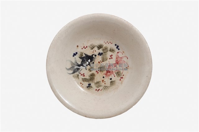 釉上彩池底金魚紋缽藏品圖，第1張
