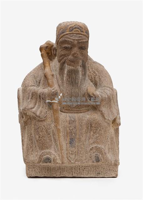 石雕土地公像藏品圖，第1張