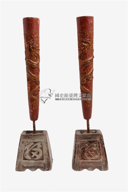 木製燭臺藏品圖，第1張