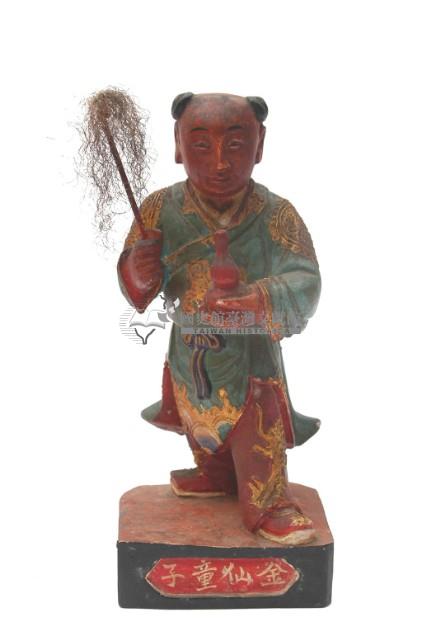木雕金仙童子像藏品圖，第4張