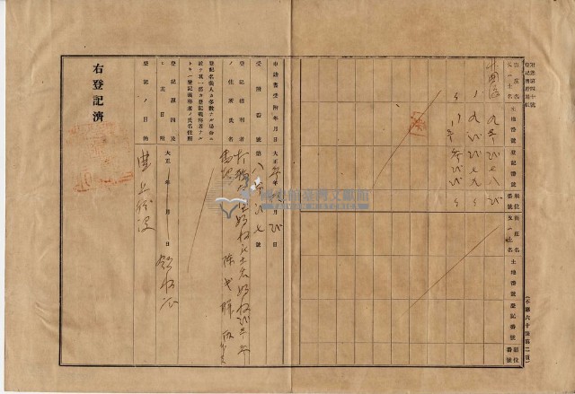大正二年五月二日打貓南堡下埤頭庄陳承對胎借金證書藏品圖，第4張