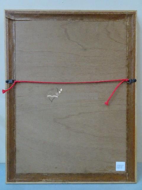 裱框門神進祿彩繪藏品圖，第4張