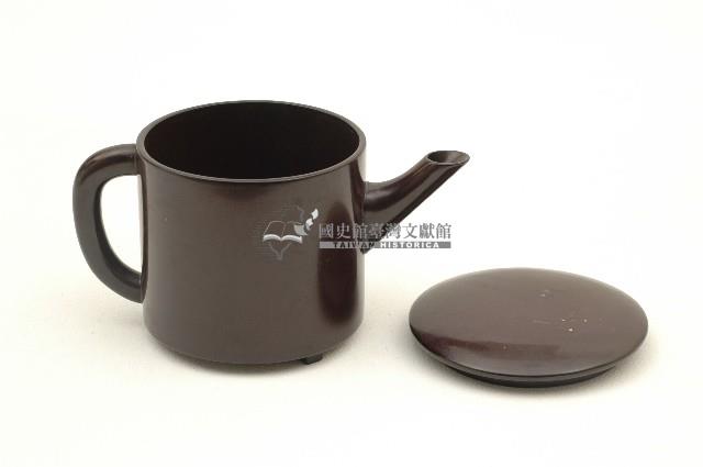 木胎圓立桶形黑漆地湯蓋桶藏品圖，第4張